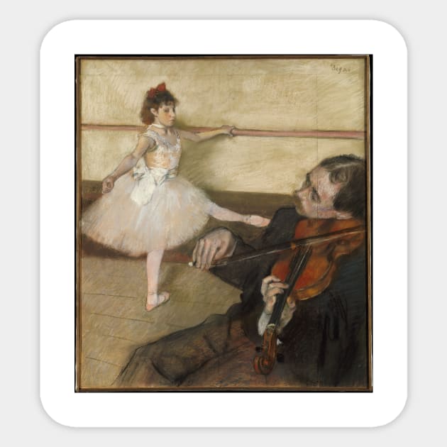 The Dance Lesson Sticker by EdgarDegas